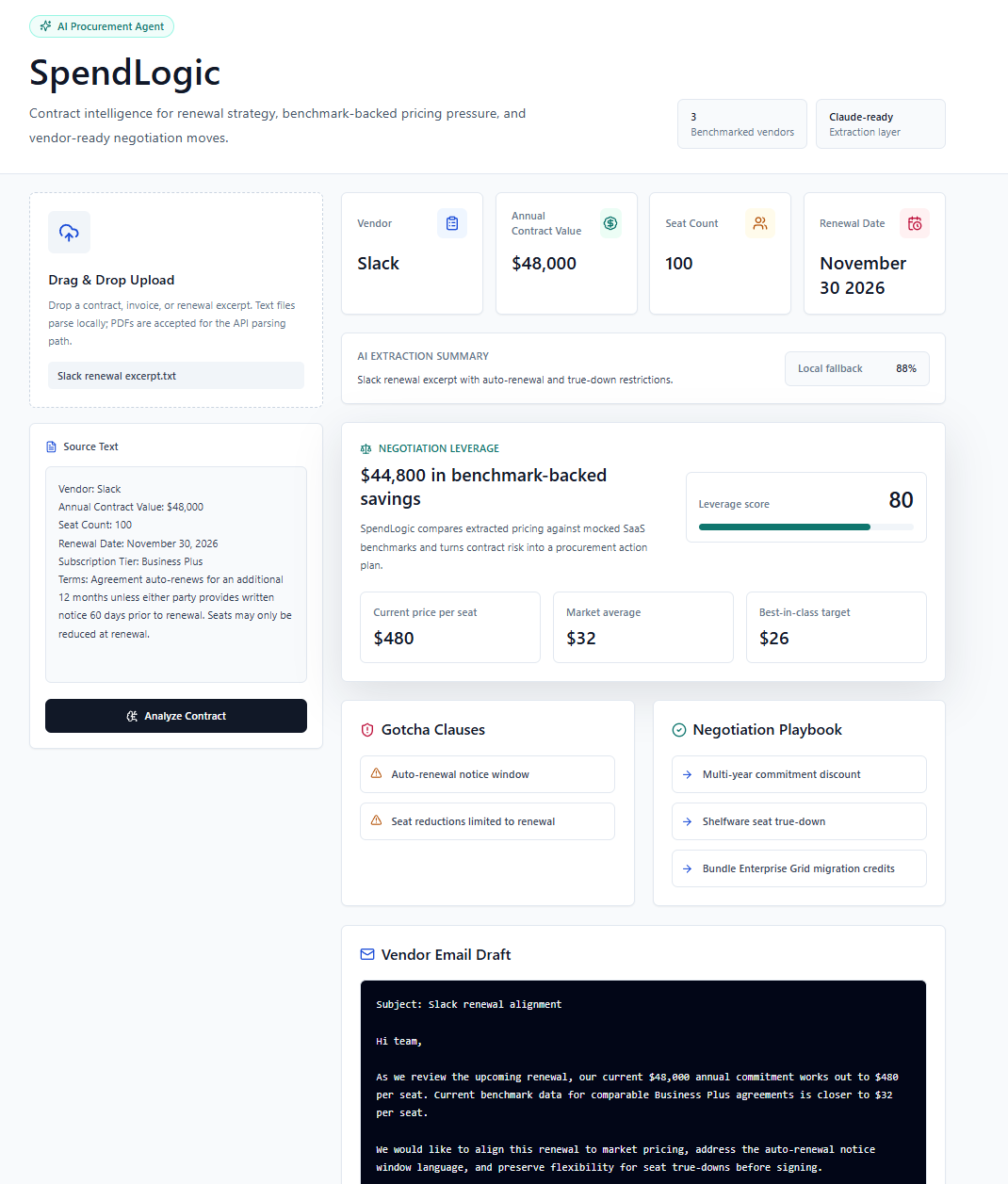 SpendLogic: AI Procurement Agent